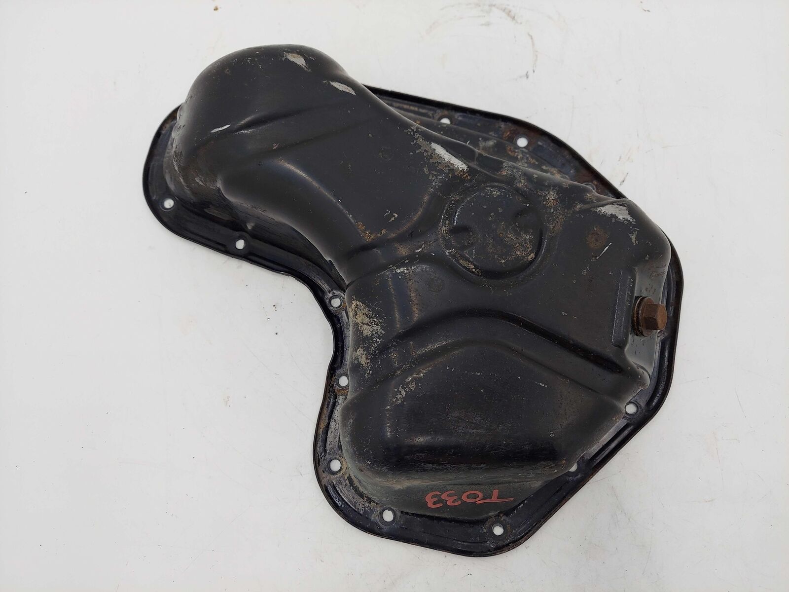 08-22 TOYOTA HIGHLANDER 3.5L LOWER ENGINE MOTOR OIL PAN 1210231101 *SCRAPES*