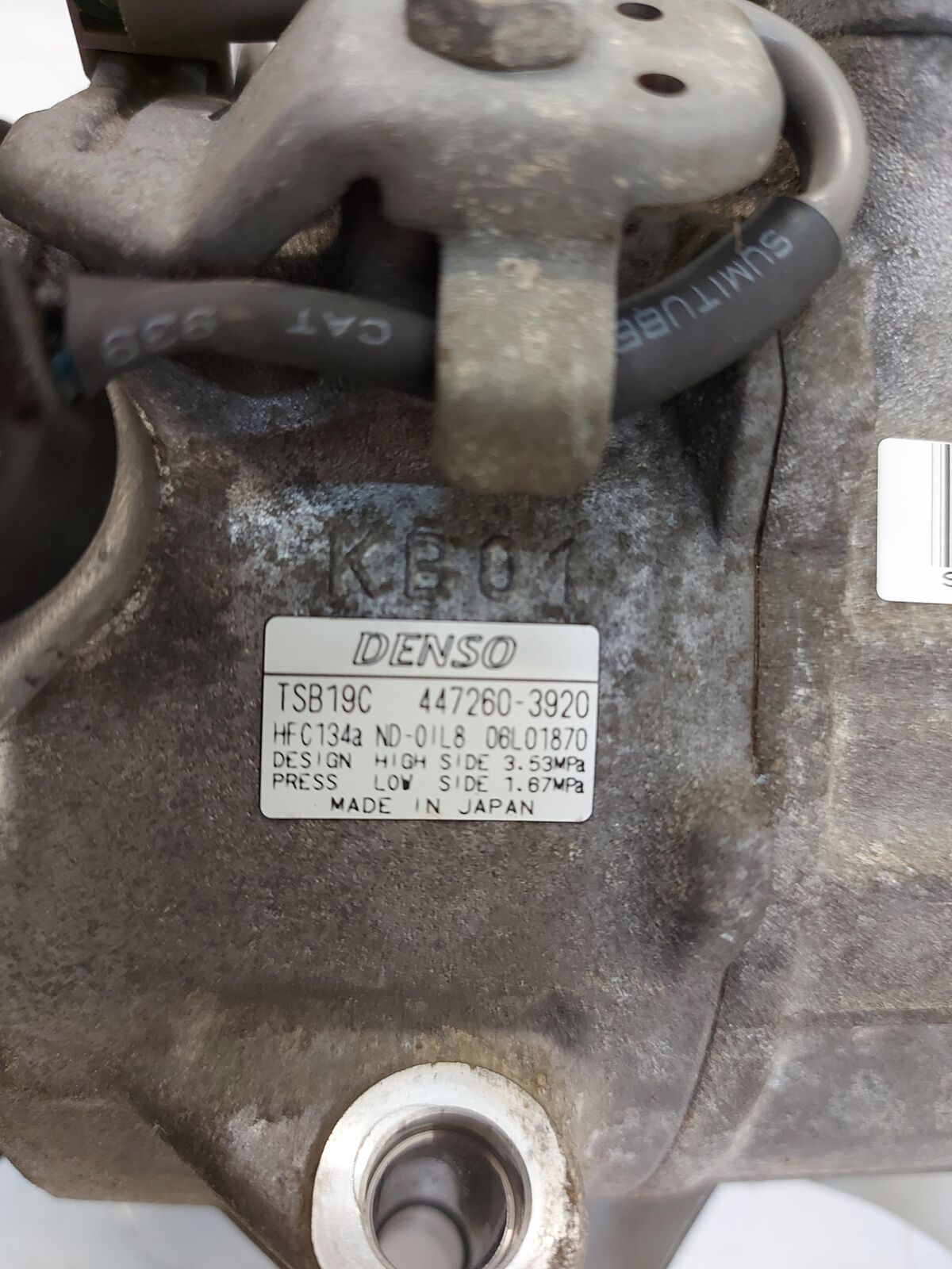 10 11 12 LEXUS RX350 A/c AC Air Compressor Tsb19c 88K Km's