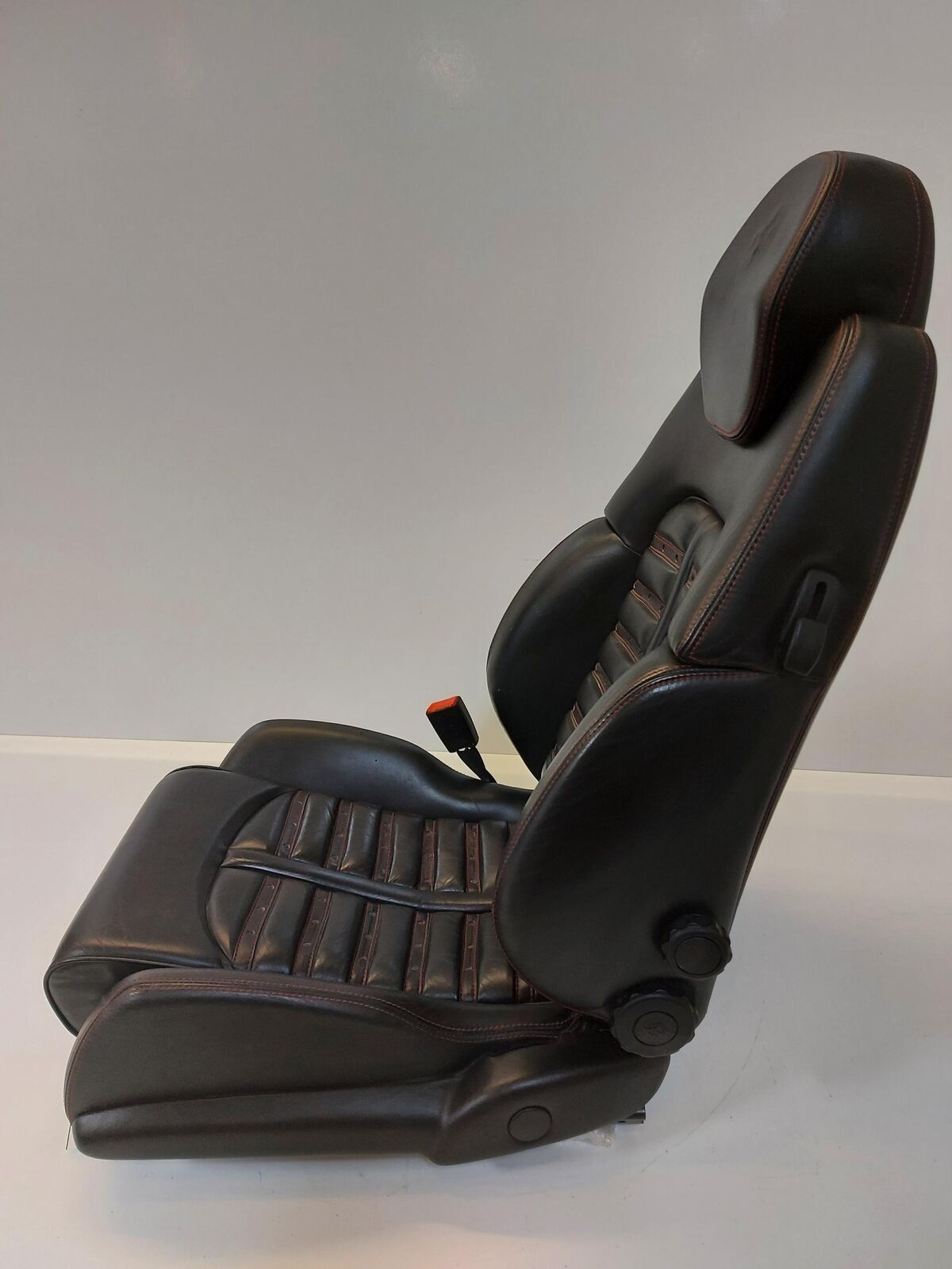 2000 Ferrari 360 Modena Front Seat Left Driver LH Black W/ Red Stitching