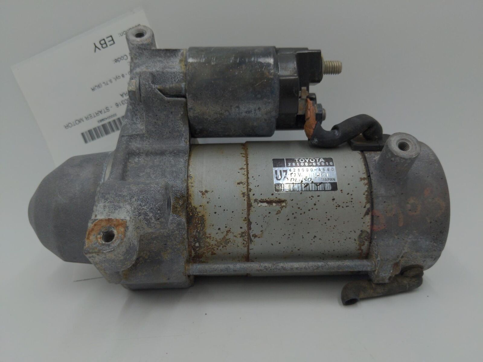 07-21 TOYOTA TUNDRA Starter Motor 28100-0s010 231K KM'S 5.7L 3URFE ENG 2.0kw