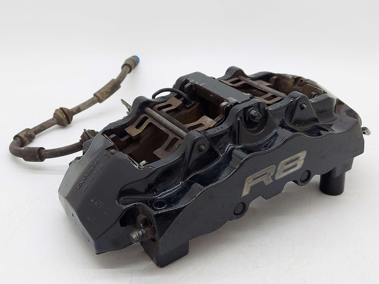 10-13 AUDI R8 FRONT LH LEFT BRAKE CALIPER BLACK 20767502