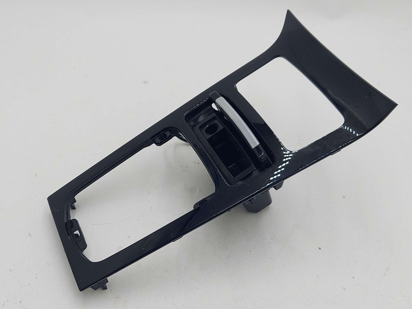 11-18 PORSCHE CAYENNE 958 S E-HYBRID CENTER CONSOLE SHIFTER TRIM BEZEL BLACK