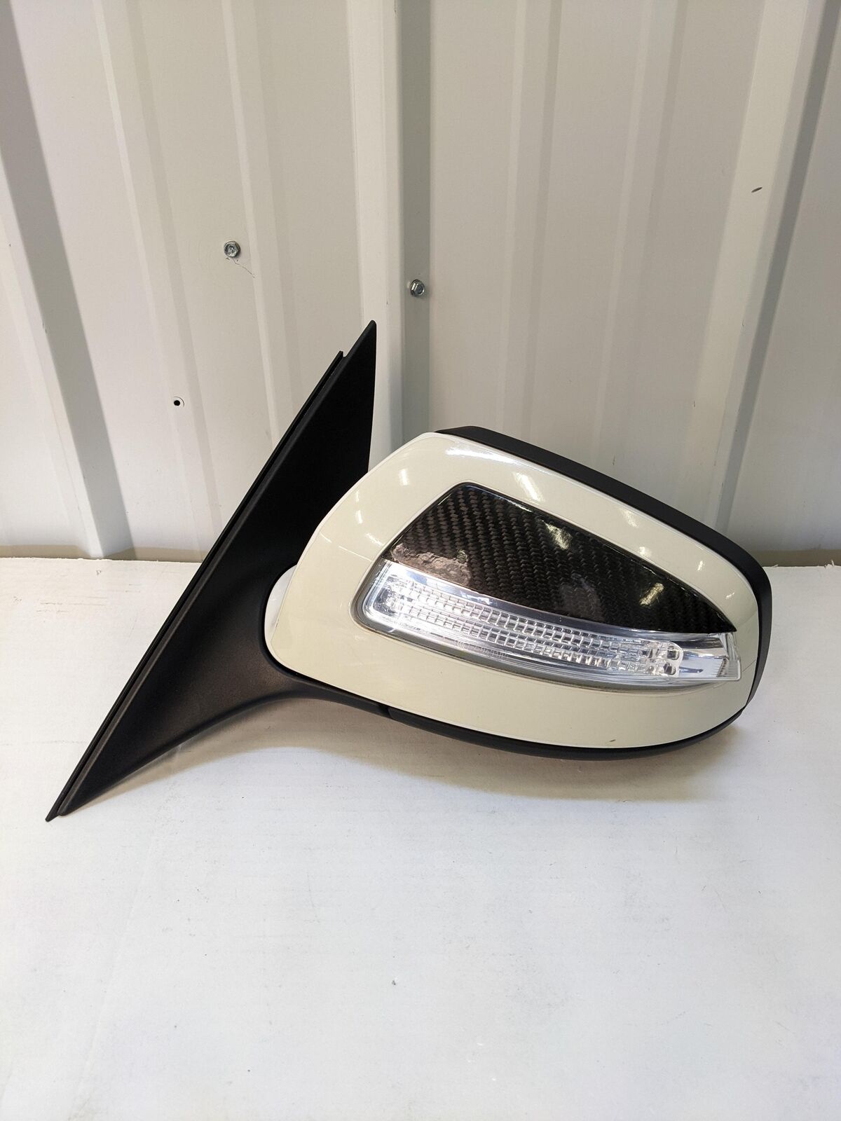 💥09 MERCEDES C350 LH Left Door Mirror White Power Folding💥