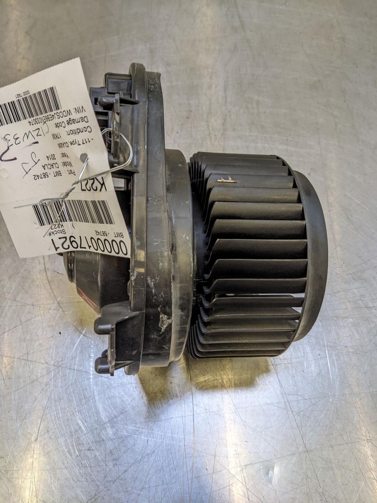 14 15 MERCEDES CLA250 Blower Motor FAN