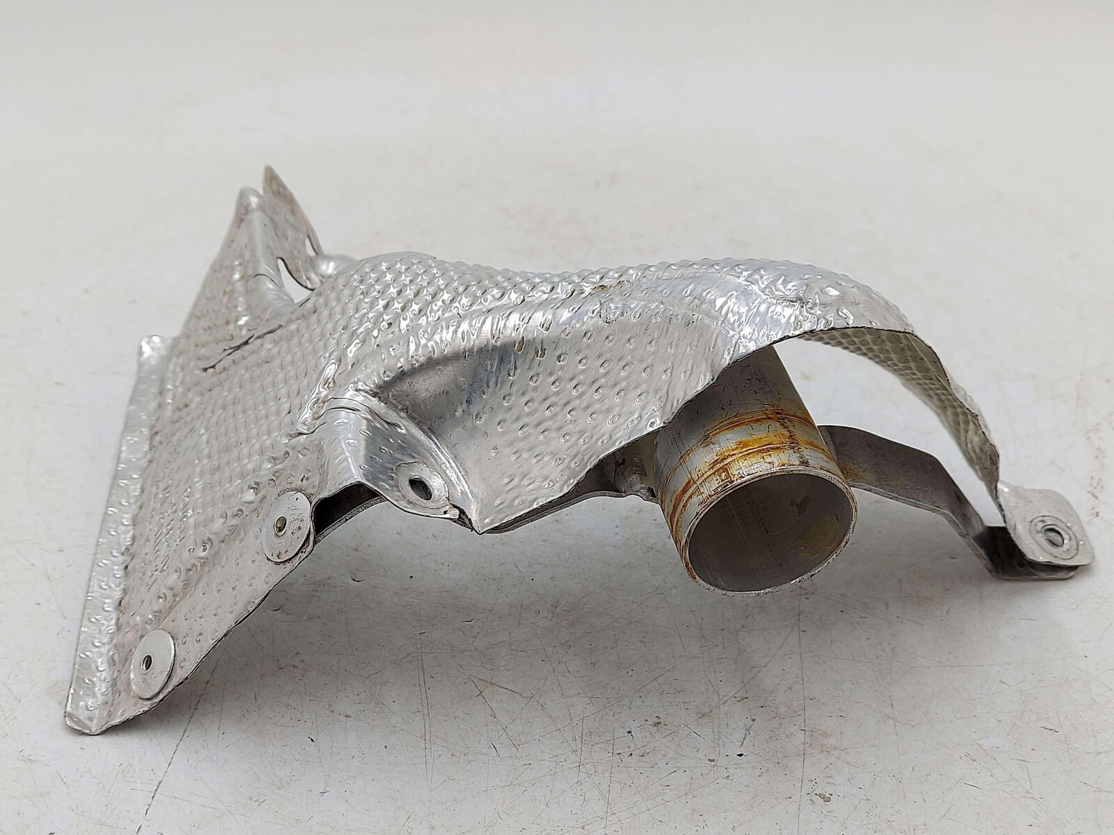 2018 Mclaren 570s Exhaust Manifold Heat Shield 13E0111CP *Bent Torn*