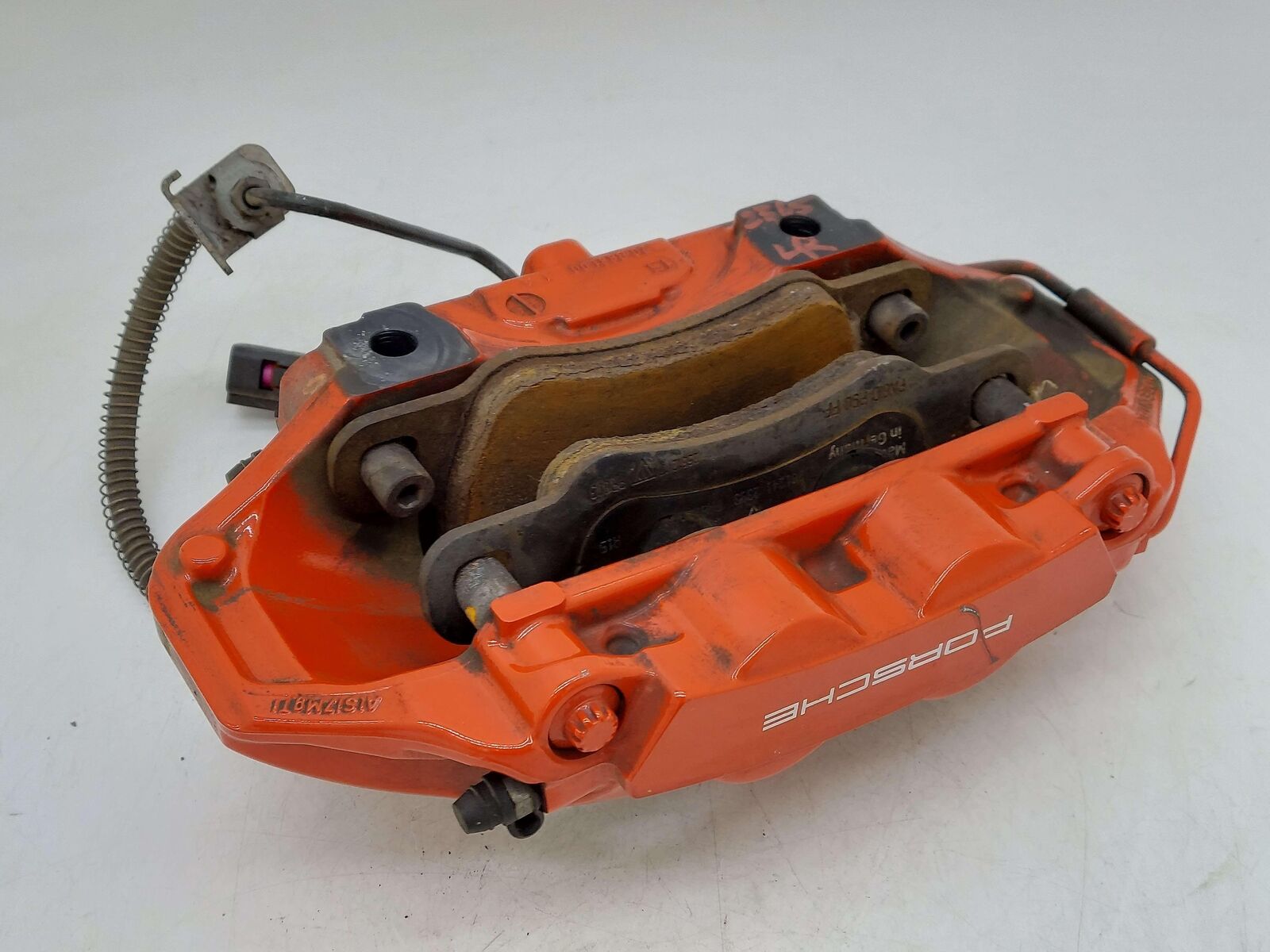 16 PORSCHE CAYMAN GT4 981 REAR LEFT CALIPER RED 991352427 *GOUGES*