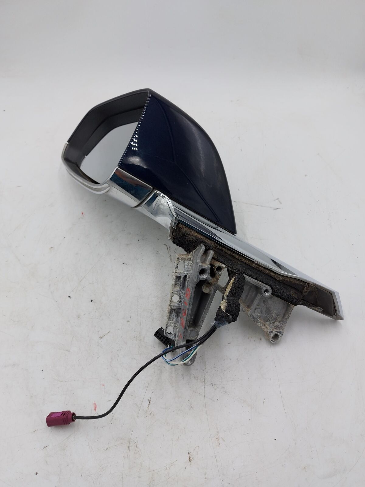 💥14 TESLA S LH Left Door Mirror *scuffed* Blue Heated💥