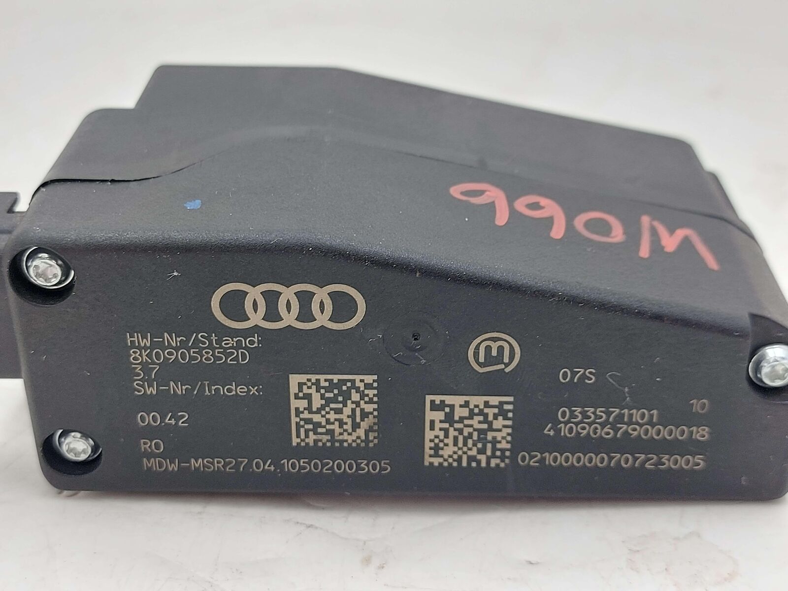 2010 Audi Q5 Steering Column Lock Control Module Unit 8K0905852D