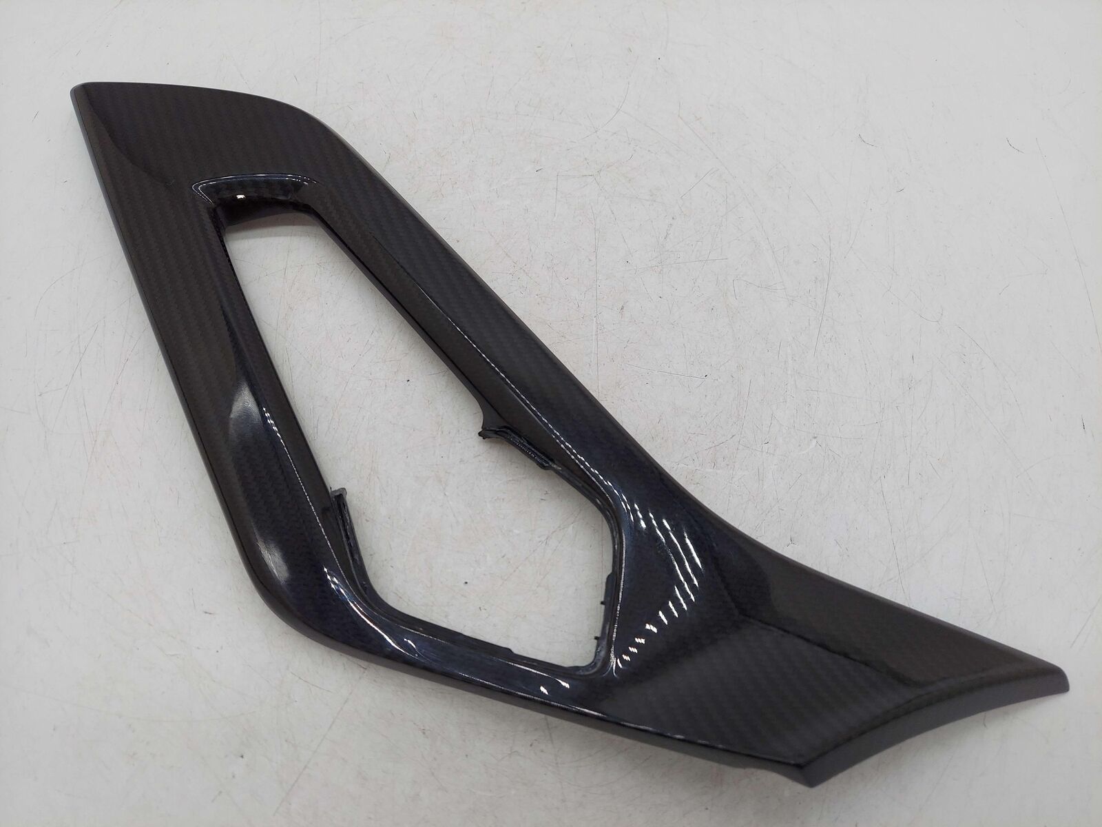 2018 LAMBORGHINI AVENTADOR LP740-4 RIGHT INTERIOR DOOR HANDLE TRIM CARBON FIBER