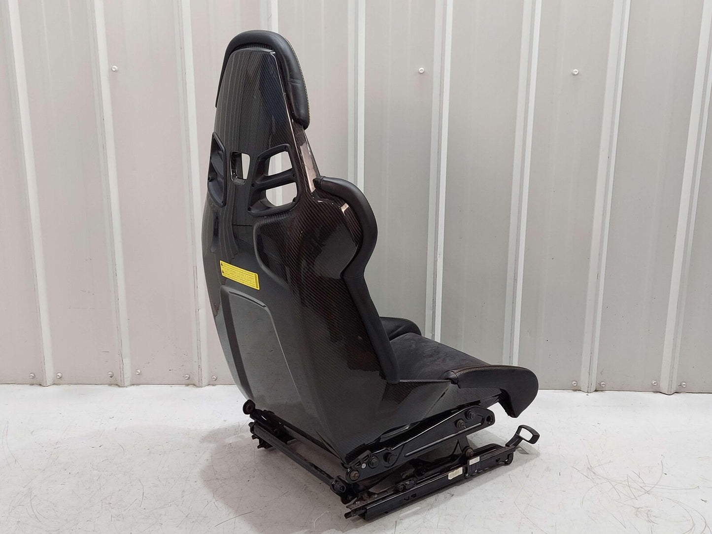 16 PORSCHE CAYMAN GT4 981 LEFT CARBON FIBER SEAT YELLOW GT4 STITCHING *NOTES*