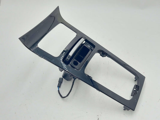 11-18 PORSCHE CAYENNE 958 S E-HYBRID CENTER CONSOLE SHIFTER TRIM BEZEL BLACK