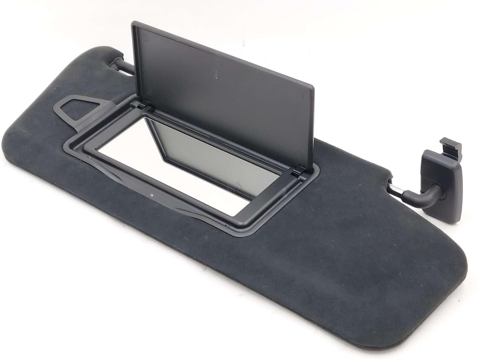 12-16 MERCEDES CLS63S AMG W218 RIGHT SUN VISOR BLACK SUEDE ALCANTARA 800A