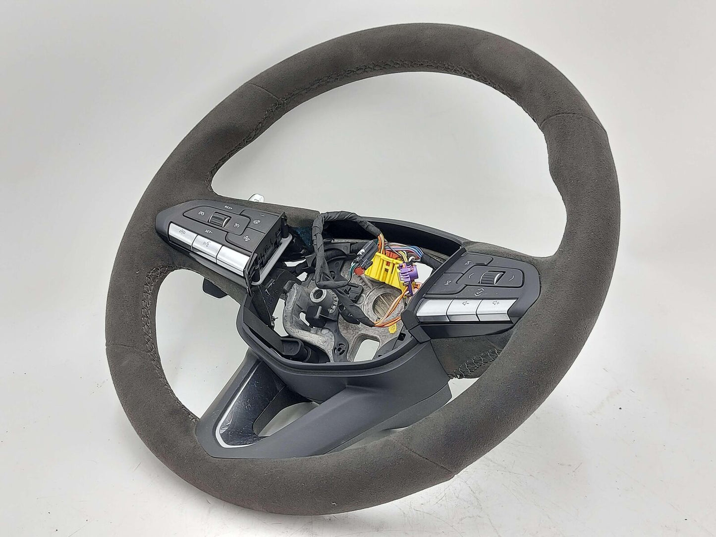 20-21 CADILLAC CT5 STEERING WHEEL ALCANTARA SUEDE LEATHER BLACK W/PADDLE SHIFTER