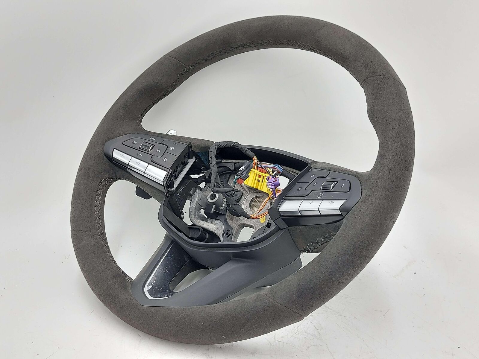 20-21 CADILLAC CT5 STEERING WHEEL ALCANTARA SUEDE LEATHER BLACK W/PADDLE SHIFTER