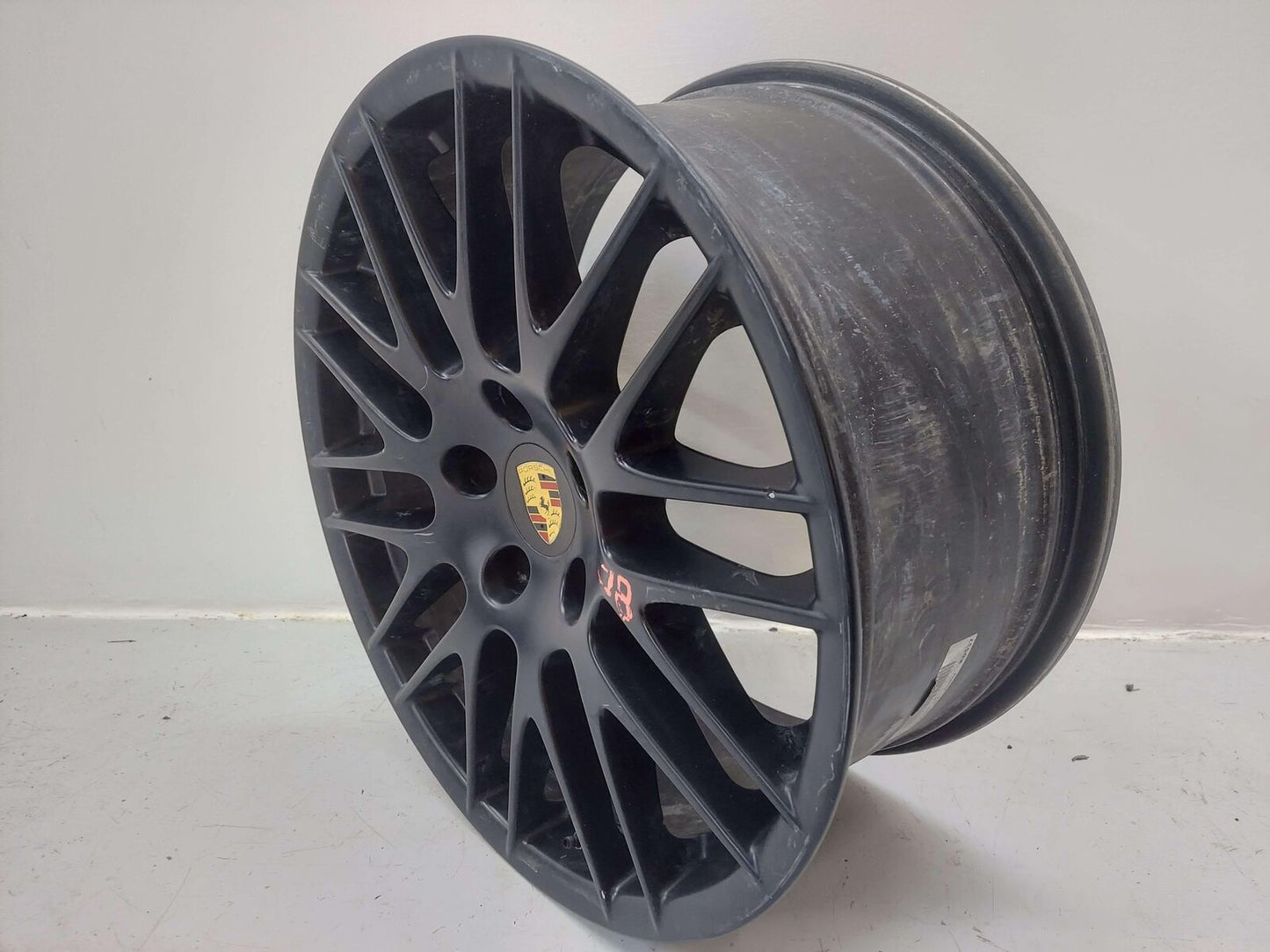 16-18 PORSCHE CAYENNE GTS 958 WHEEL RIM 20X9.5 SPORT DESIGN MATTE BLACK ALLOY