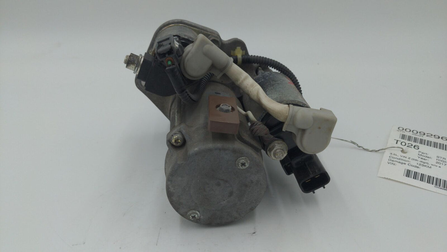 17-19 TOYOTA HIGHLANDER 3.5L Starter Motor 28100-0P120 438000-4130 123K KM'S