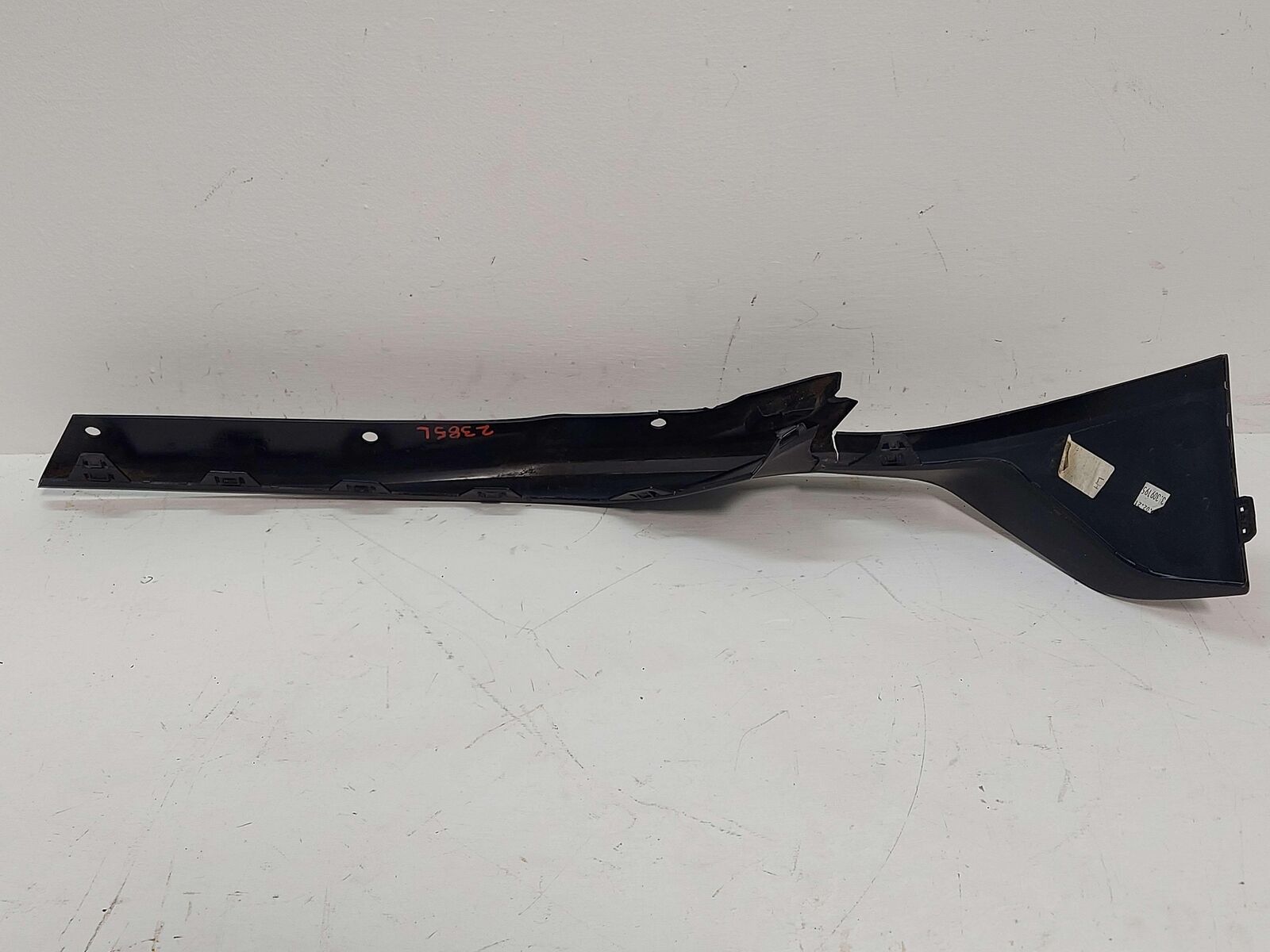 20-23 TOYOTA GR SUPRA FRONT LEFT BUMPER LOWER VALANCE BLACK *CRACKED*