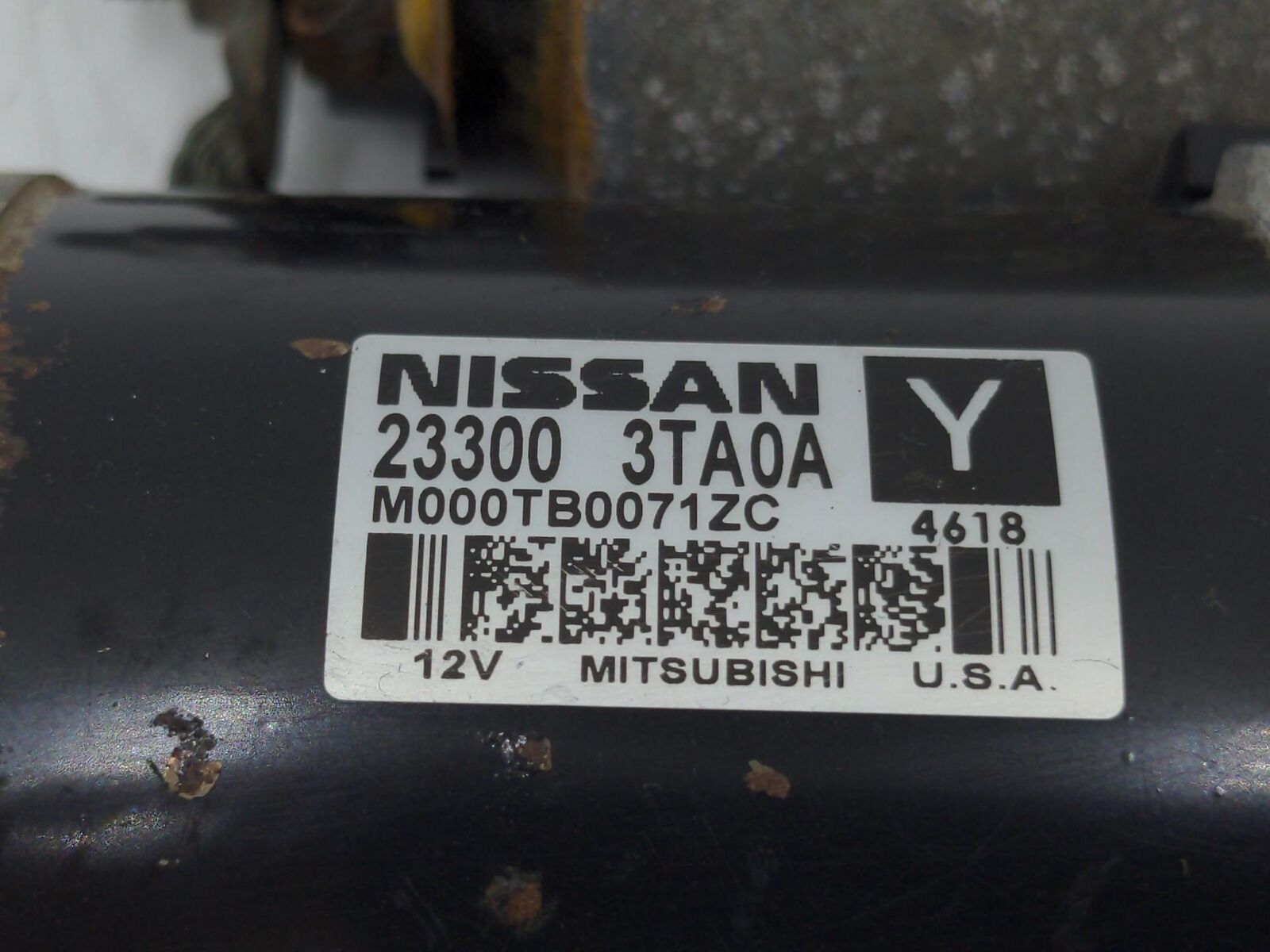 13-18 NISSAN ALTIMA Starter Motor 233003ta0a M000tb0071zc 84K KM'S AT 2.5L