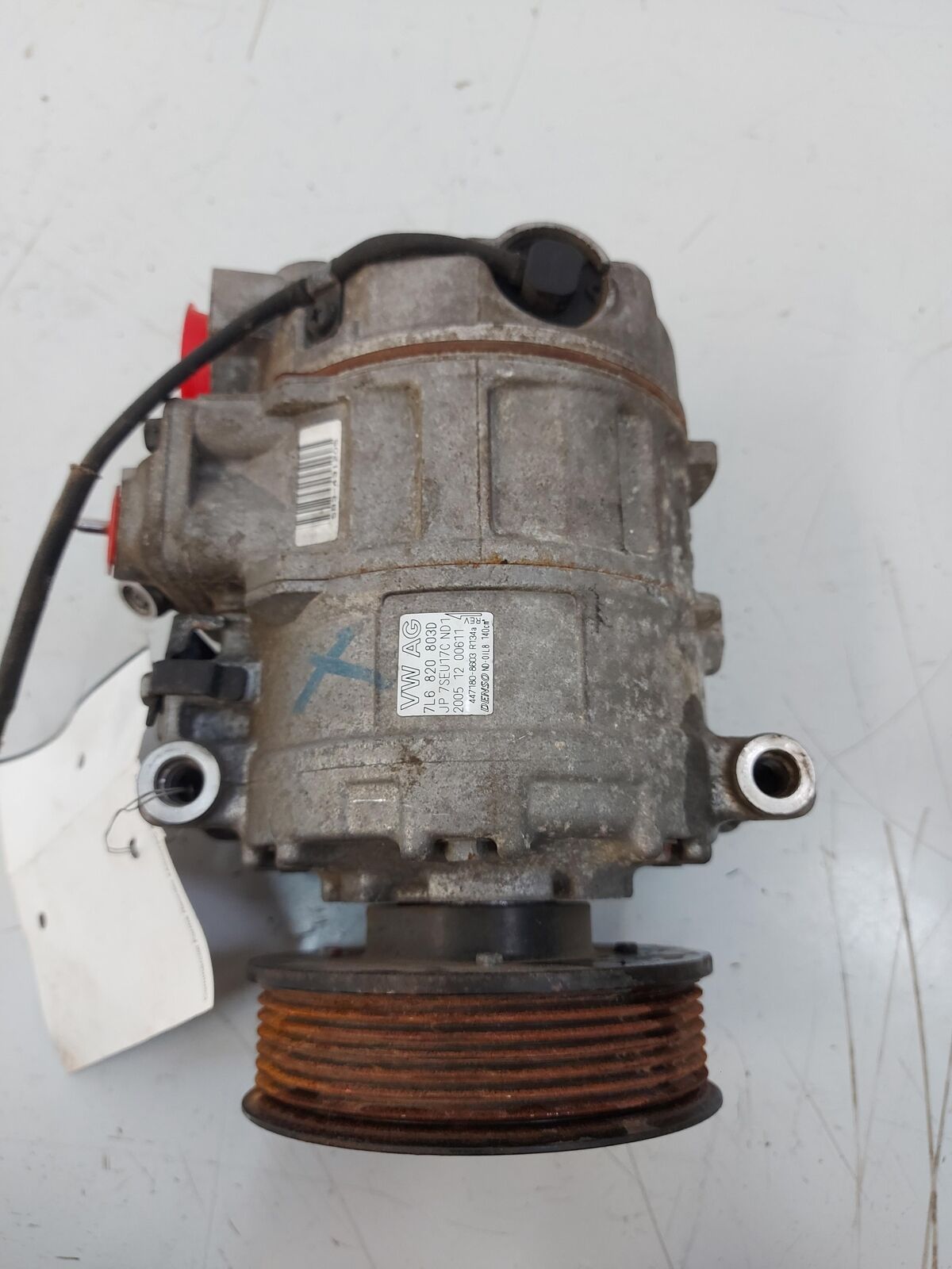 05-17 VW TOUAREG A/c AC Air Compressor *missing Plug* 7l6820803d 72K Km's