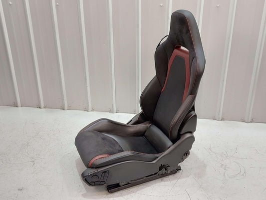 2021 MCLAREN GT RIGHT SEAT *NOTES* BLACK ALCANTARA W/ RED INSERTS/STITCHING