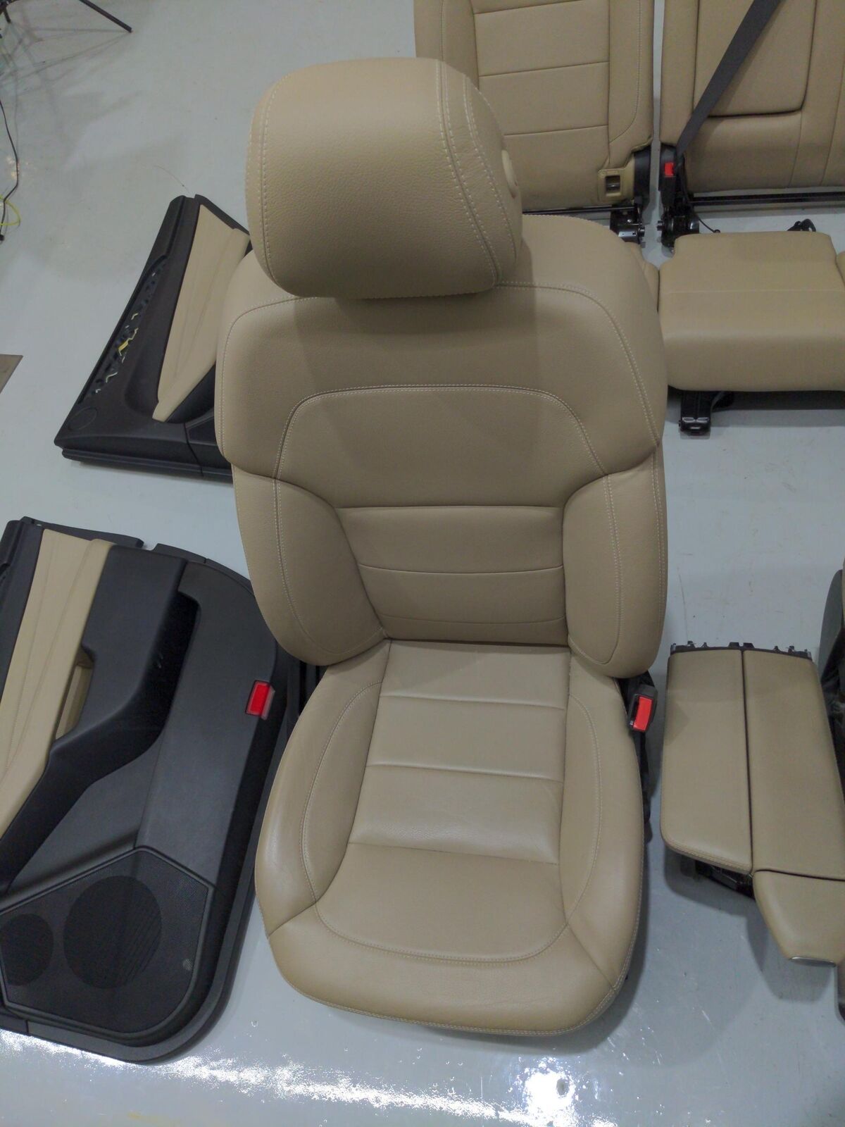 12-16 MERCEDES ML350 W166 Biege Interior Front Rear Seat Door Panels *notes*