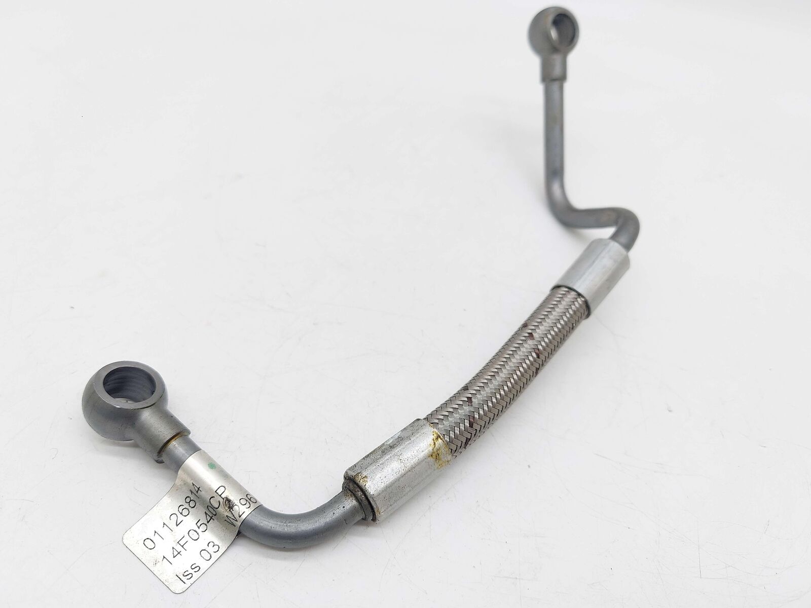 2019 MCLAREN 720S SPIDER LEFT HOSE TURBO OIL FEED PIPE 14F0540CP