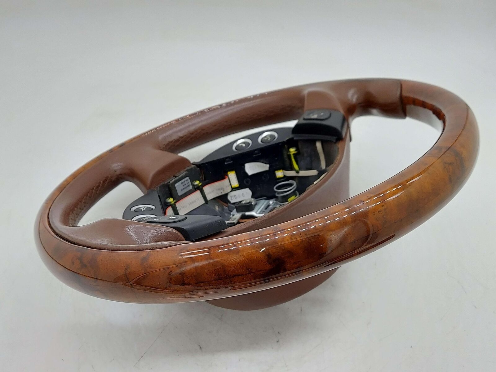 2010 Maserati GranTurismo S M145 Coupe STEERING WHEEL WOOD & BROWN LEATHER