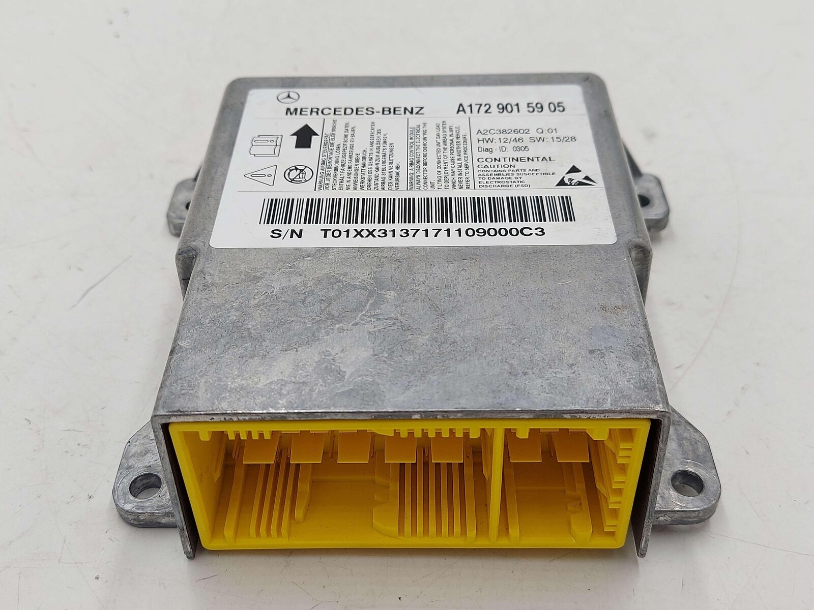 17-20 Mercedes SLC43 AMG R172 Bag Control Module A1729015905 *Good!!*