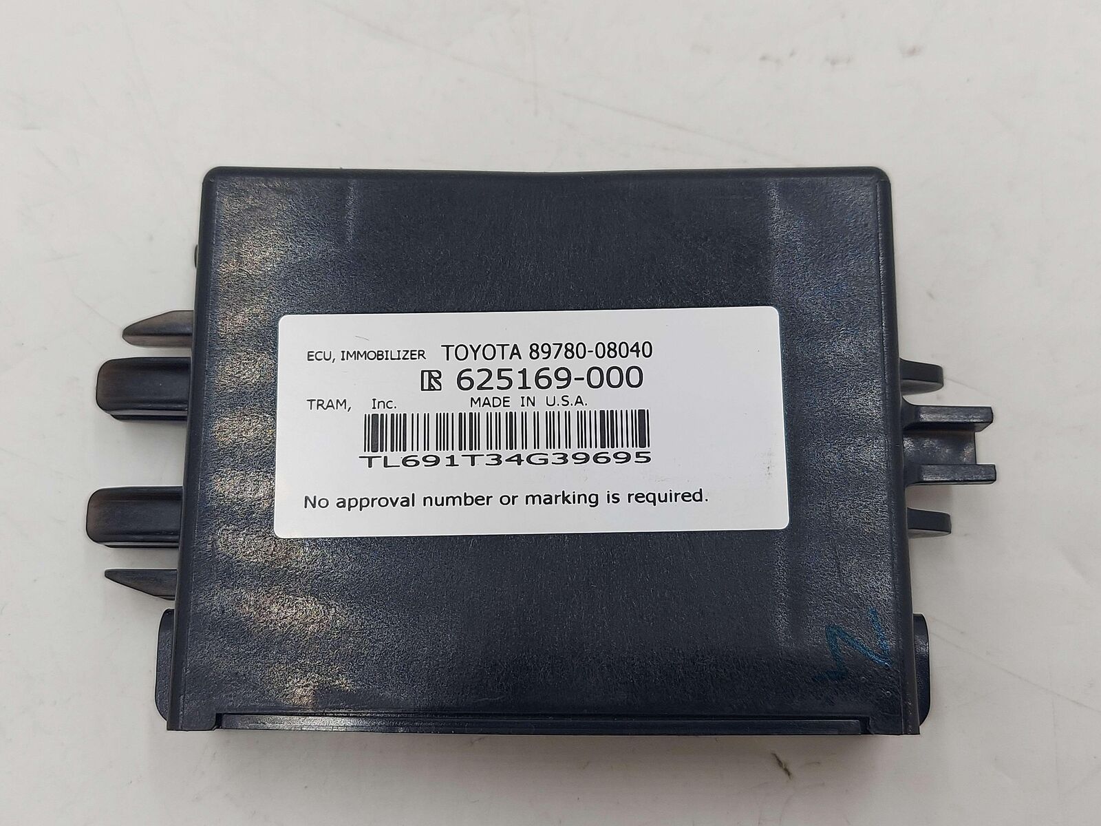 11-14 TOYOTA SIENNA ECU IMMOBILIZER CONTROL MODULE 89780-08040