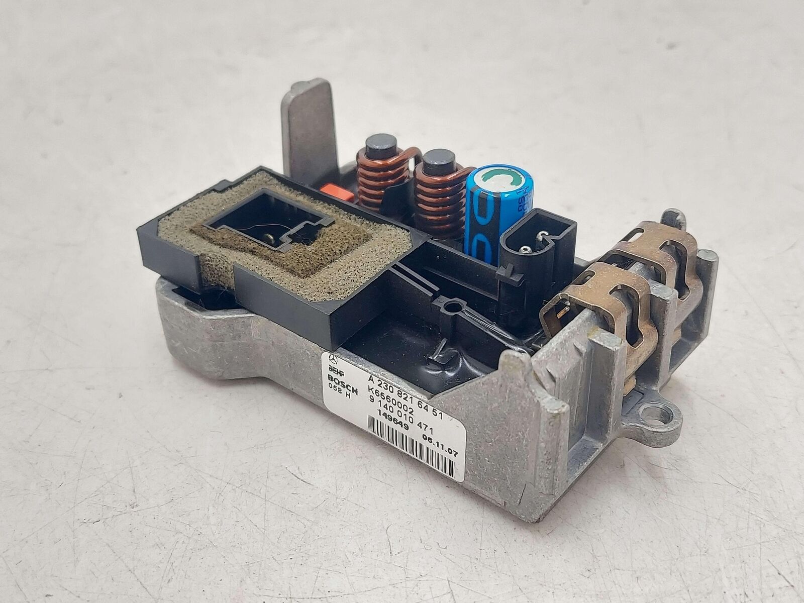 06-11 MERCEDES CLS550 W219 BOSCH HVAC A/C HEATER BLOWER MOTOR RESISTOR ONLY