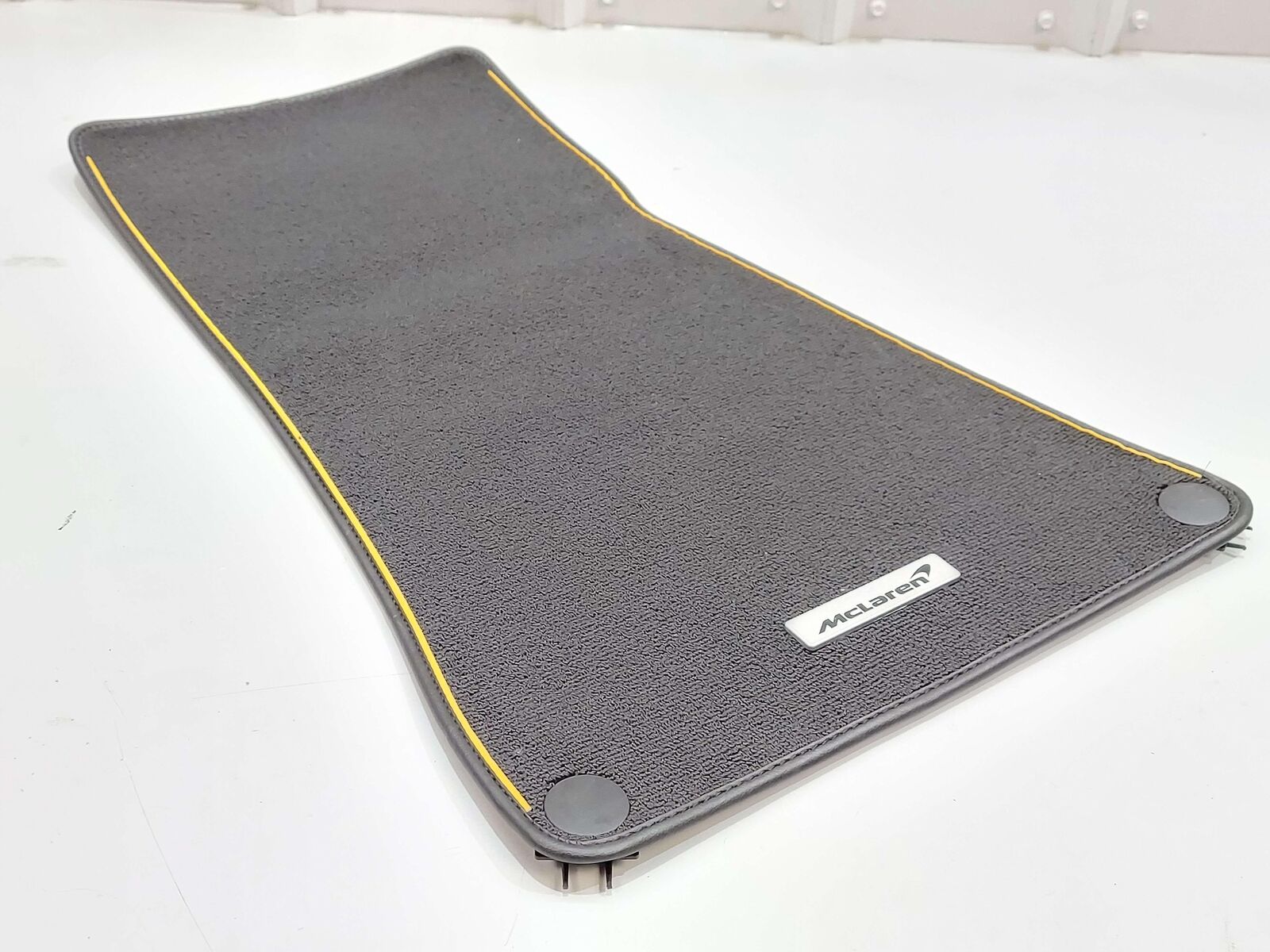 2023 McLaren Artura RH Right Floor Mat Black W/ Orange Piping