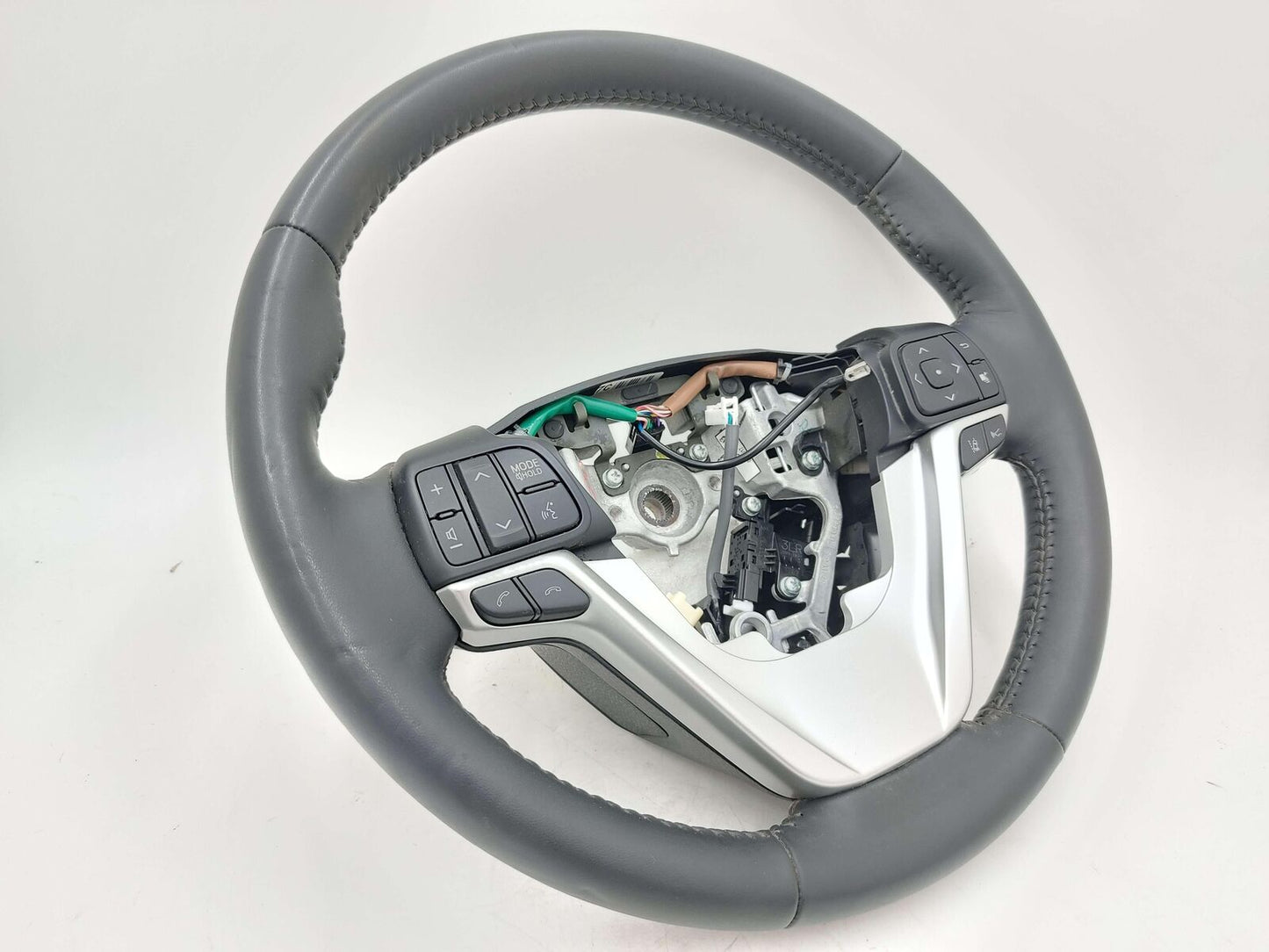 14-19 Toyota Highlander Steering Wheel Black Leather Heated