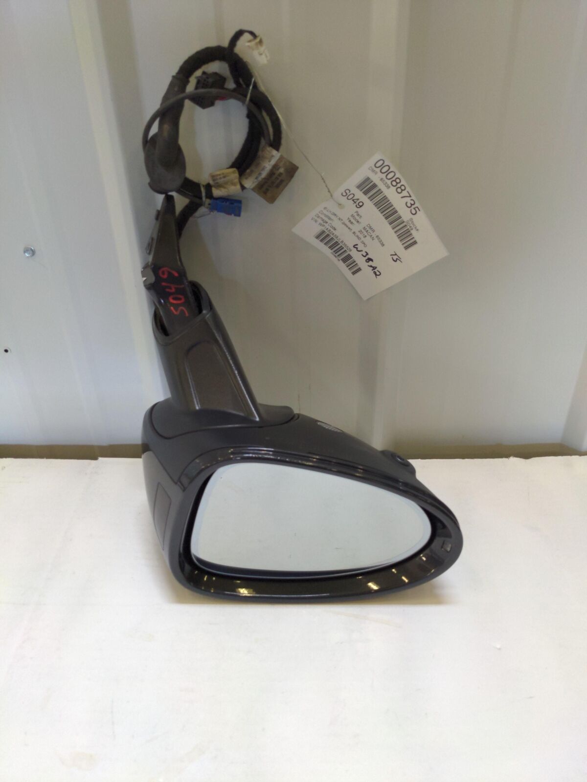 💥17-19 PORSCHE MACAN LH Left Door Mirror Grey Blind Spot *NOTES*💥