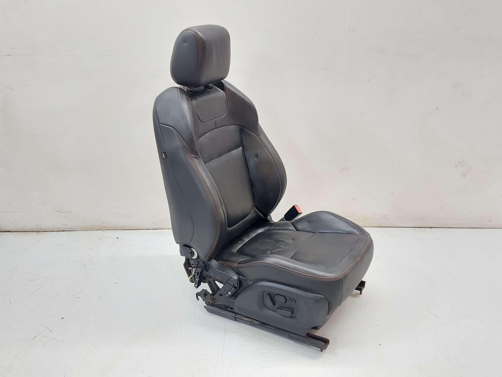 14-15 JAGUAR XF X250 FRONT RIGHT SEAT 14 WAY ADJUSTABLE CHARCOAL BLACK LEATHER