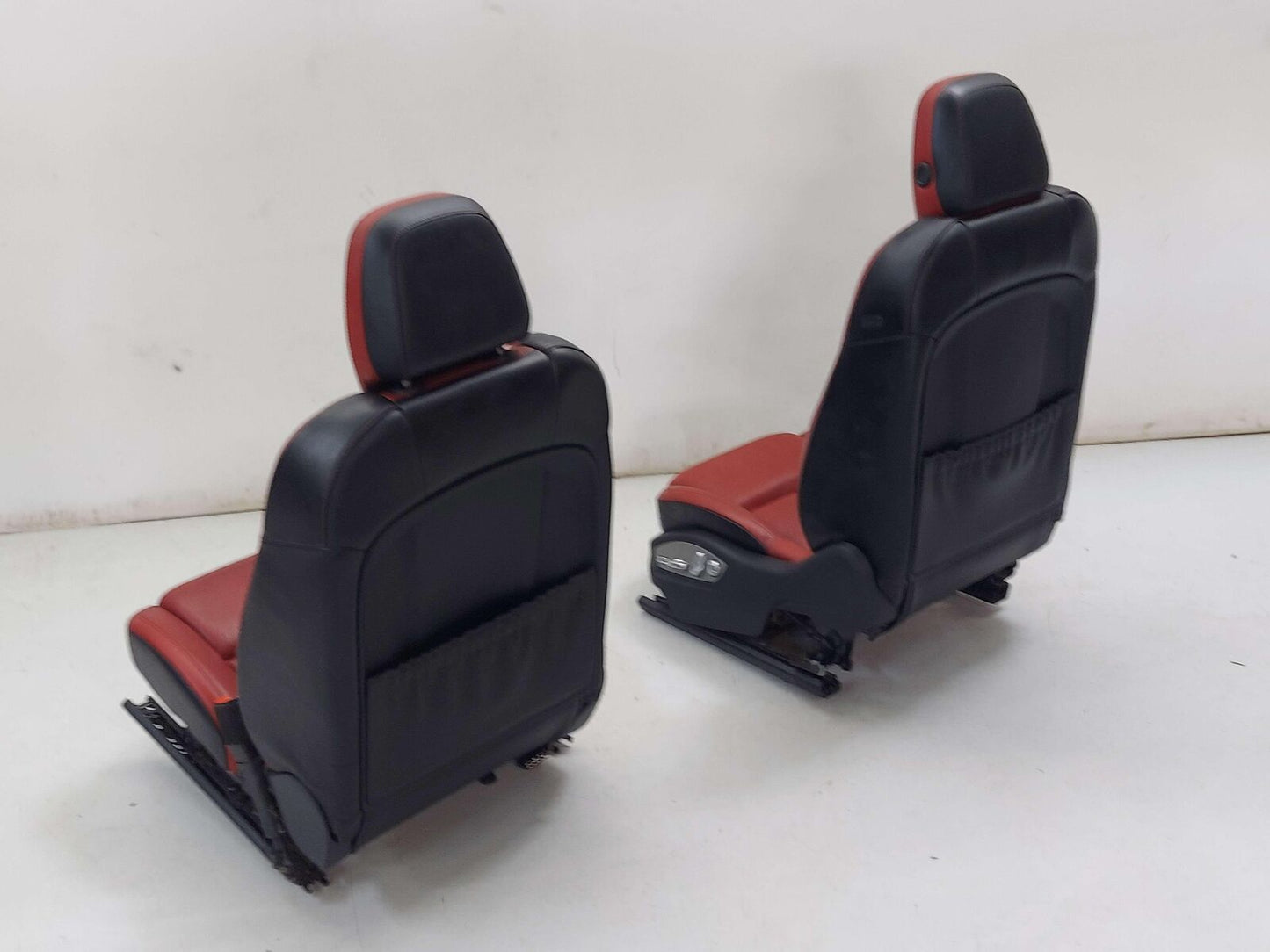 15-18 PORSCHE CAYENNE 958 S FRONT REAR SEAT DOOR TRIM GARNET RED INTERIOR SET