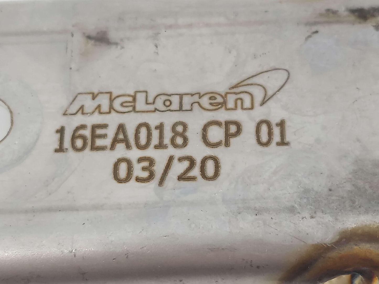 2023 McLaren Artura Center Cat Converter Bracket 16EA018CP