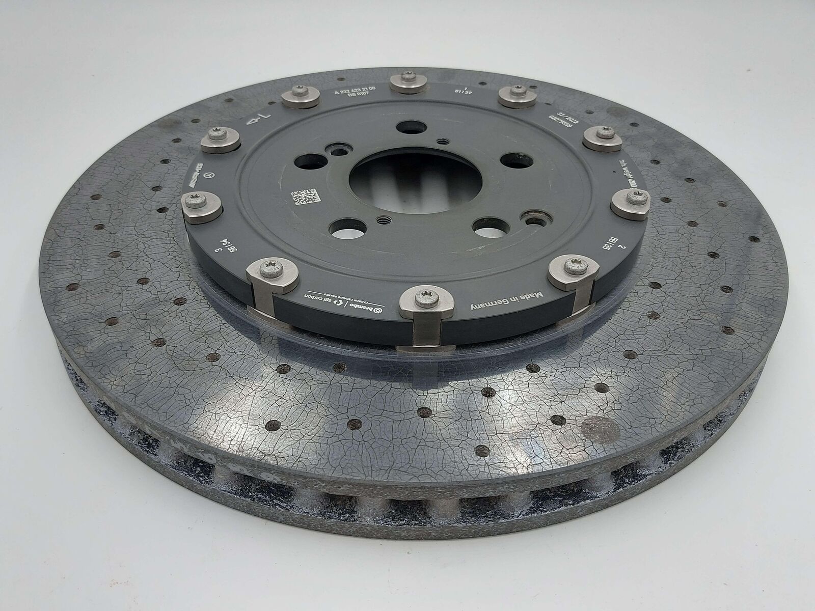 2022 MERCEDES AMG SL63 R232 REAR LEFT BRAKE DISC ROTOR CARBON CERAMIC