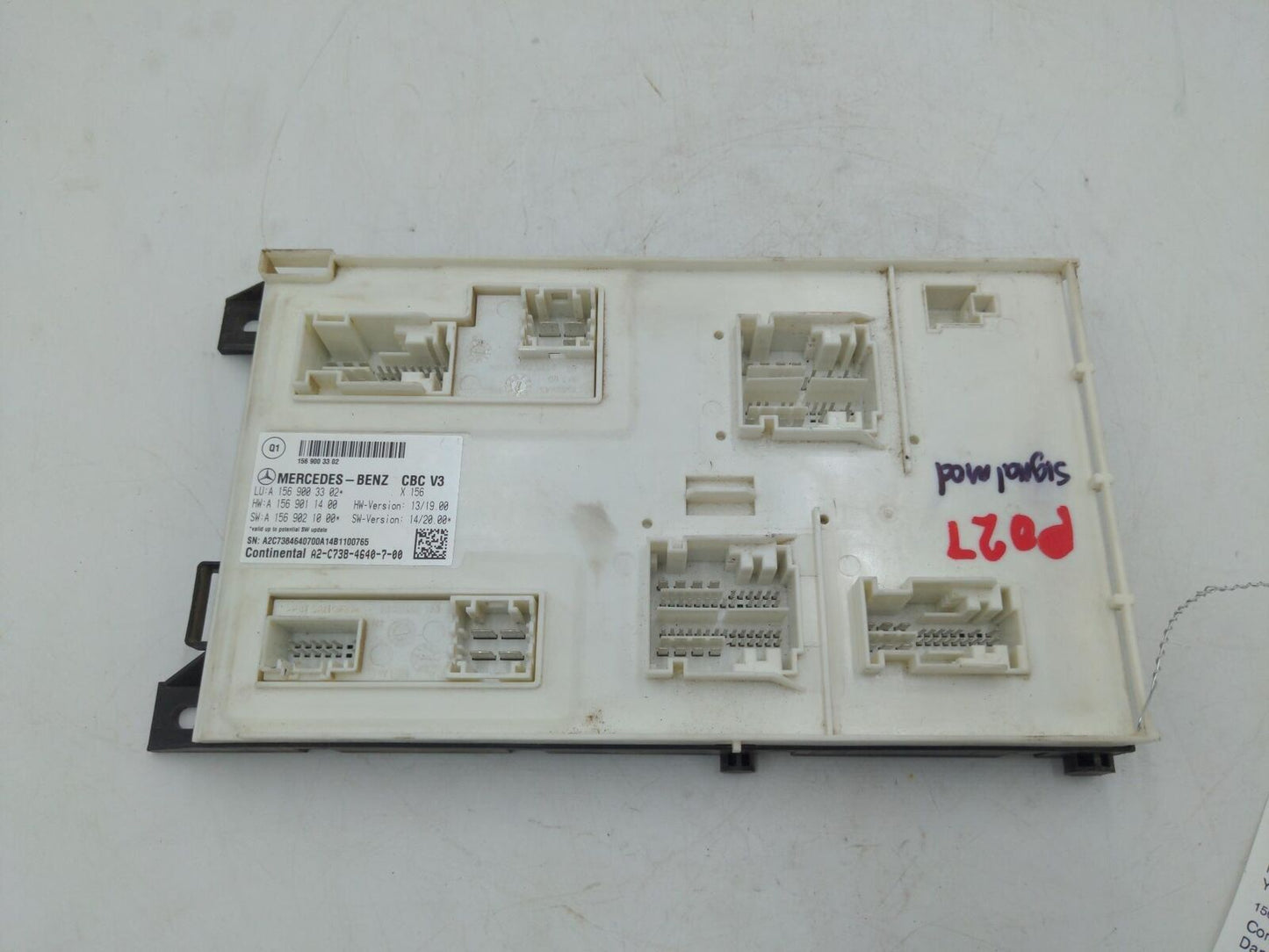 15 MERCEDES B250 Body Control Module 1569003302