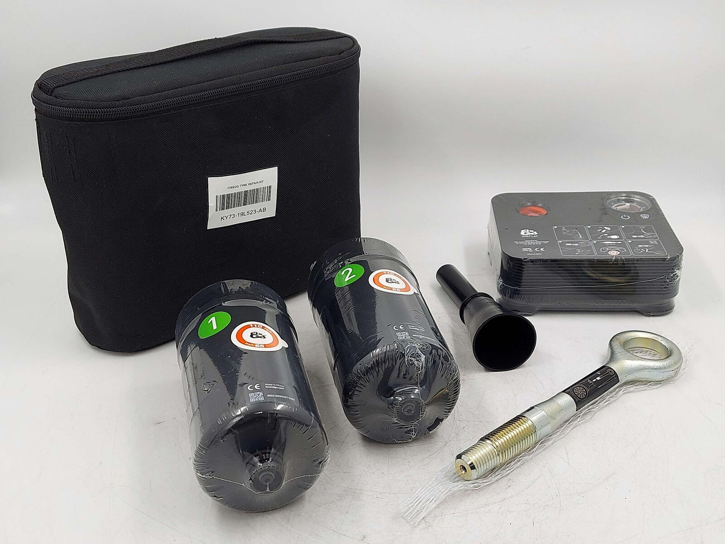 2024 ASTON MARTIN DB12 VOLANTE TIRE REPAIR KIT COMPRESSOR AIR PUMP W/ SEALANT