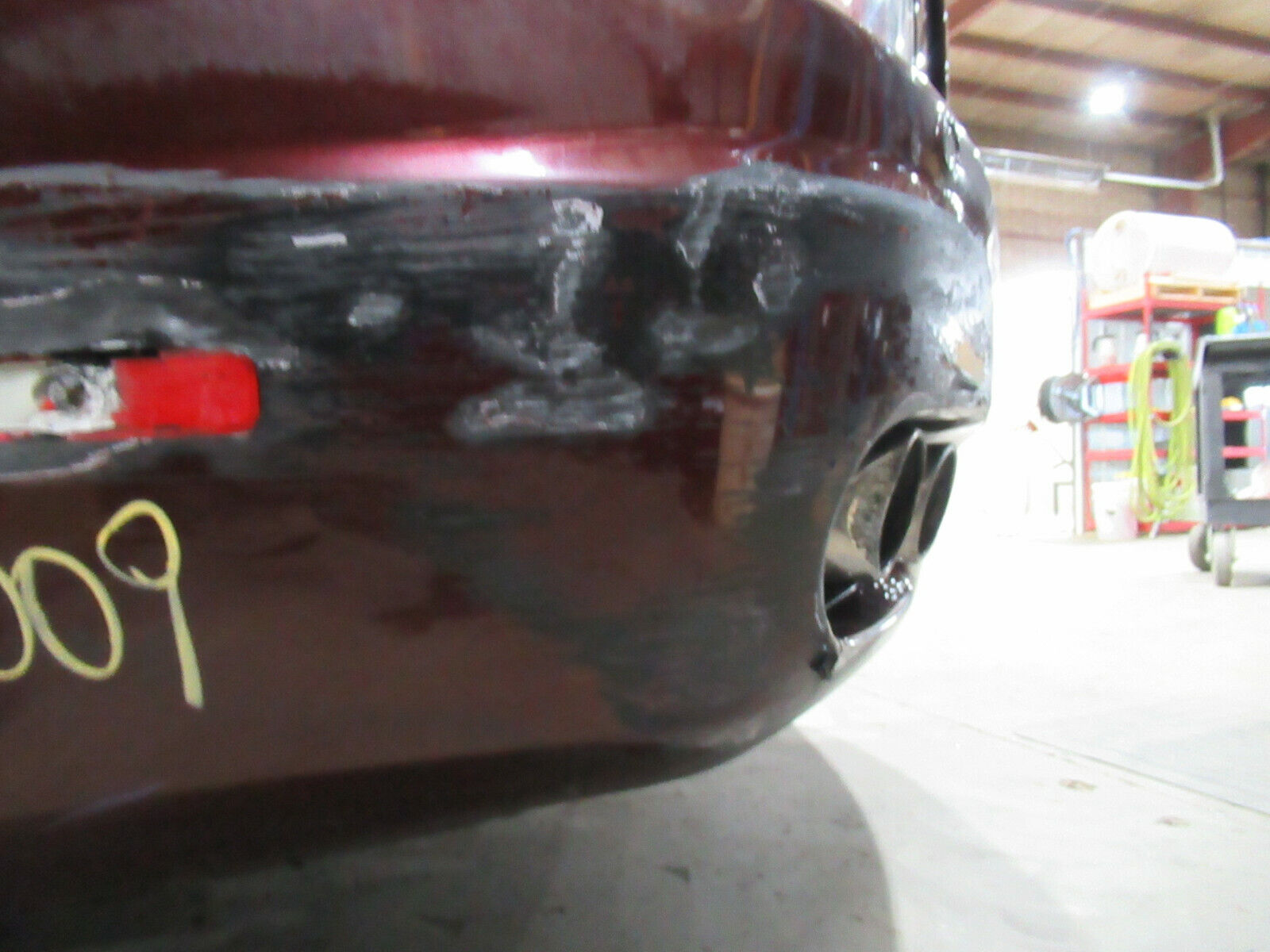 W009 2007 07 MASERATI QUATTROPORTE 4.2 REAR BUMPER COVER SCRATCHED