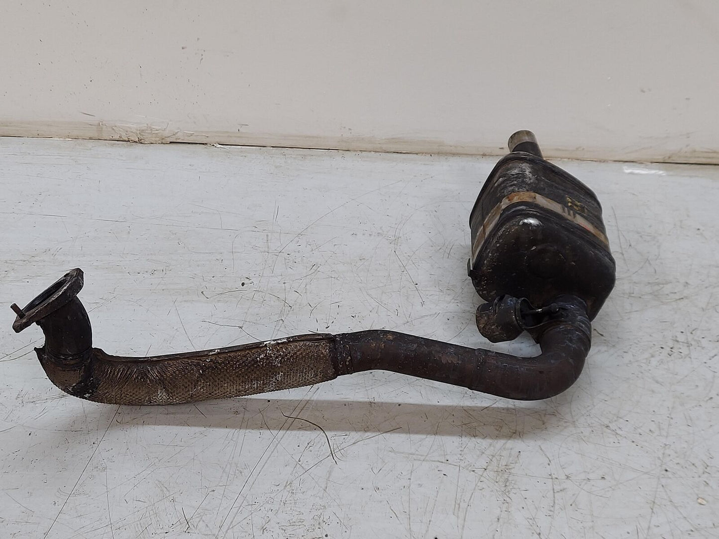 17-22 Porsche Cayman 718 RH Right Muffler *Melted Plastic Fire Damage*