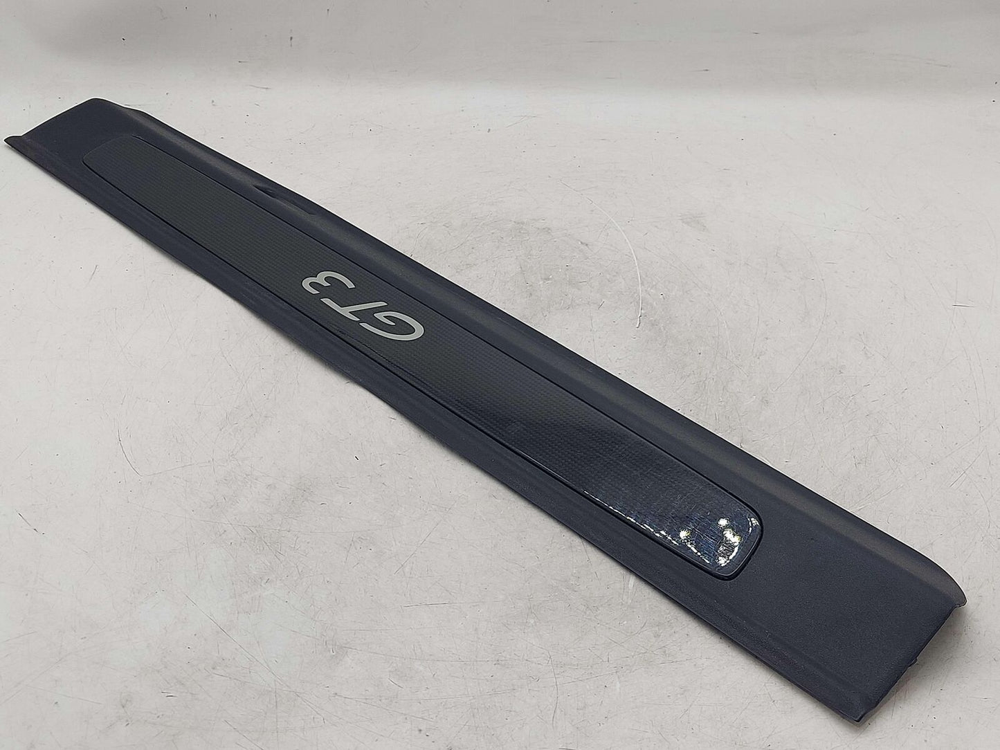 2014 PORSCHE 911 991 GT3 LEFT SCUFF SILL PLATE TRIM 'GT3' CARBON FIBER *NOTE