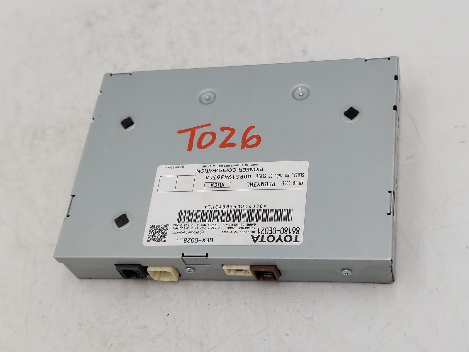 14-19 TOYOTA HIGHLANDER SATELLITE RADIO CONTROL MODULE RECEIVER 86180-0E021