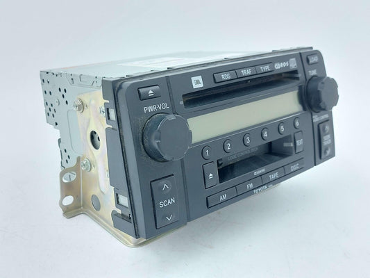 03-05 TOYOTA 4RUNNER JBL RADIO RECEIVER 56836 ON FACE PLATE 86120-35201