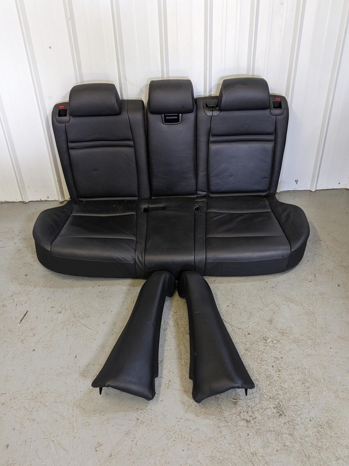 2009 BMW X5 E70 Rear Seats Black Leather 60/40 Heated *Dents Scratched Scuffs*