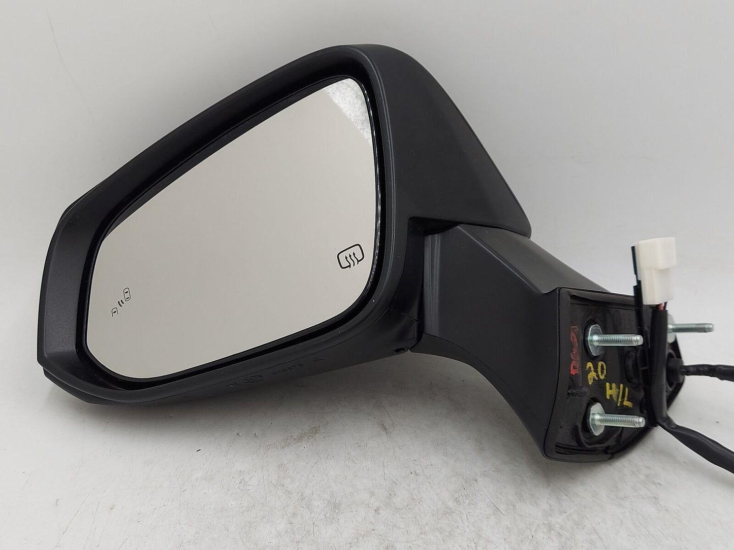 20-22 Toyota Highlander LH Left Door Mirror w/ Black Blind Spot Alert *Scuffs*