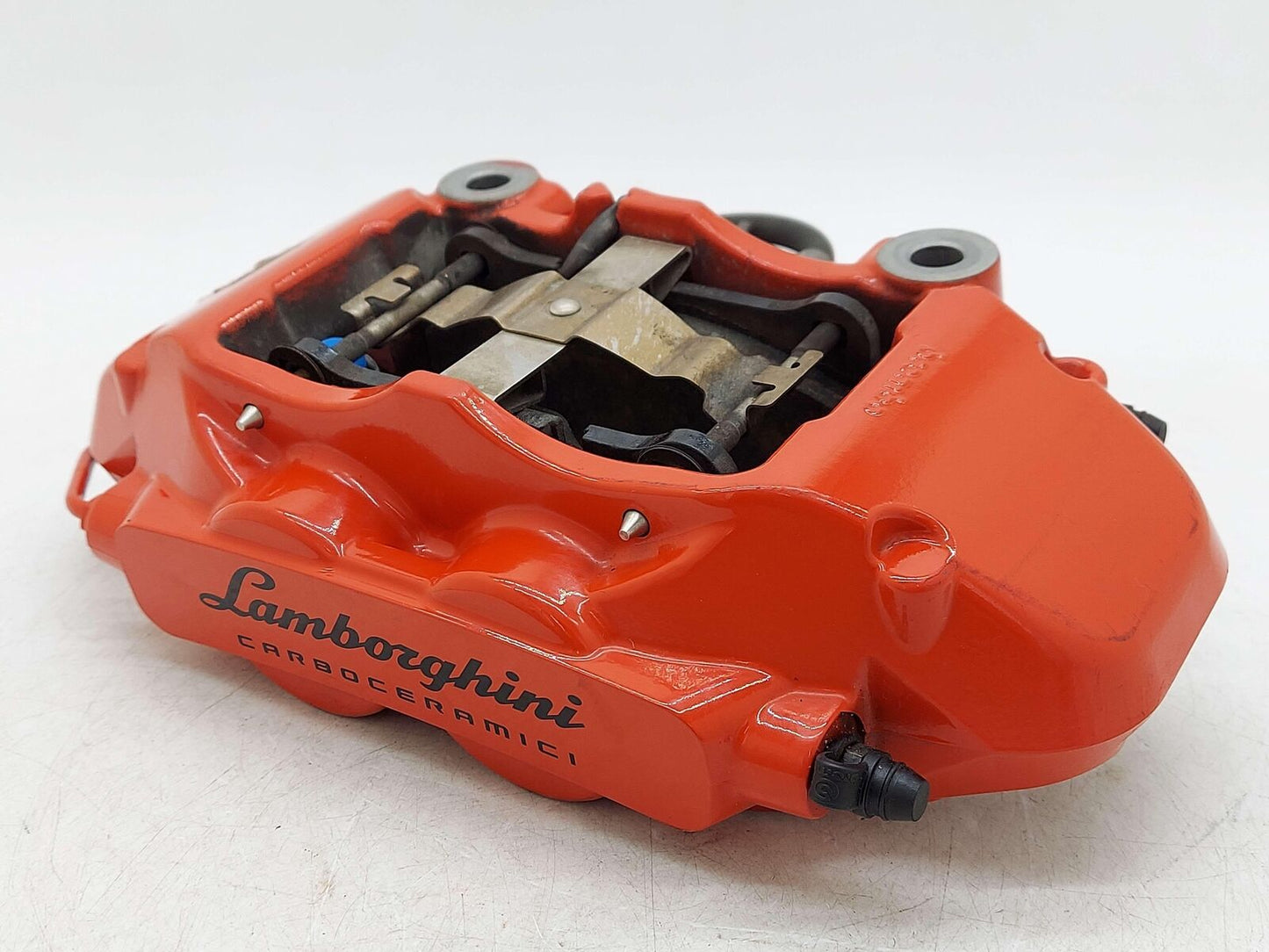 2018 LAMBORGHINI AVENTADOR S LP740-4 REAR LEFT BRAKE CALIPER RED 470615405AG