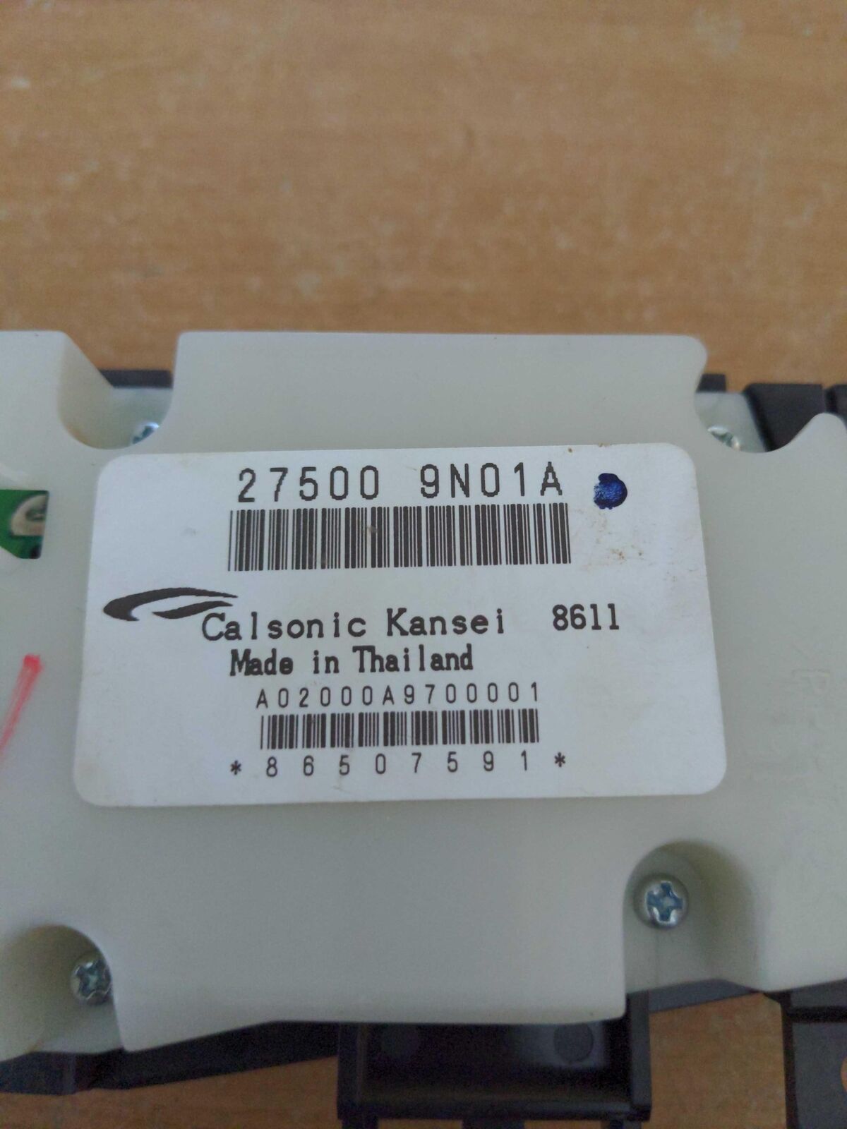 09-14 Nissan Maxima Heater A/c Control 27500 9N01A