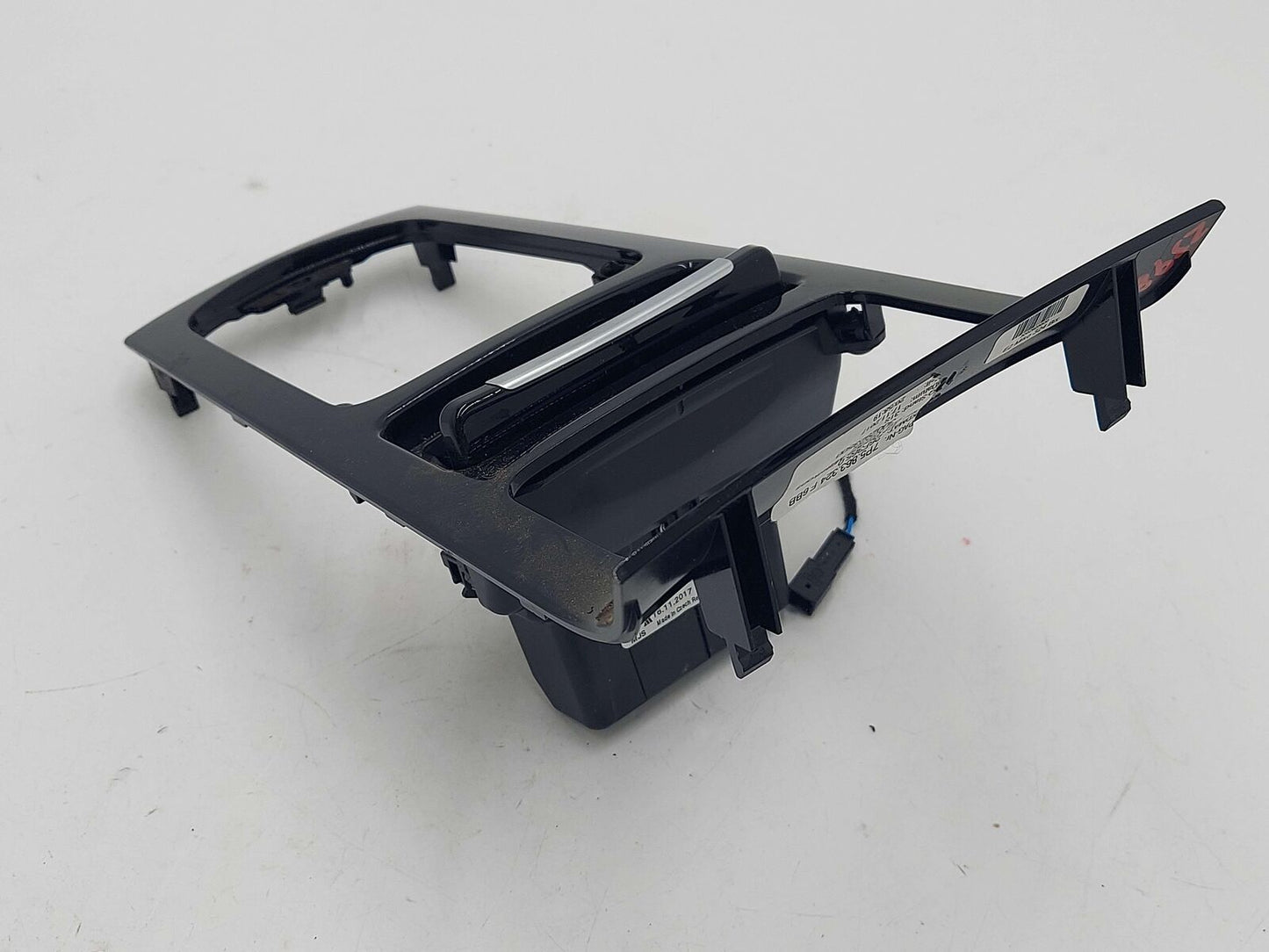 11-18 PORSCHE CAYENNE 958 S E-HYBRID CENTER CONSOLE SHIFTER TRIM BEZEL BLACK