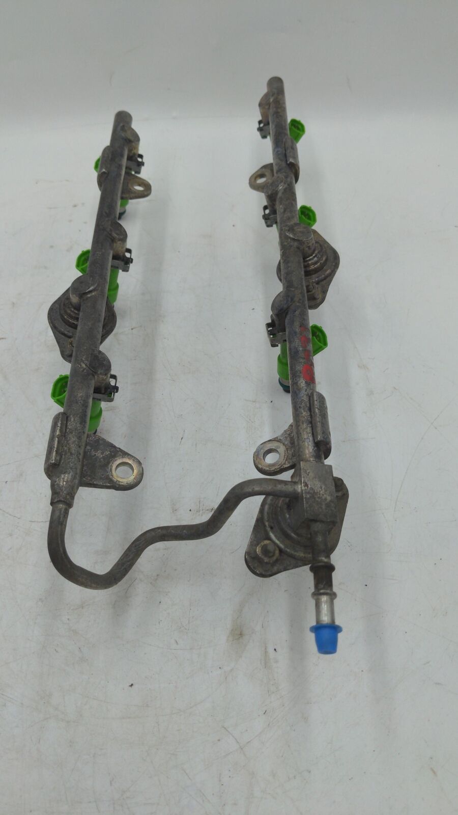 11 NISSAN MURANO 3.5L FUEL INJECTION RAIL W/ INJECTORS VQ35DE